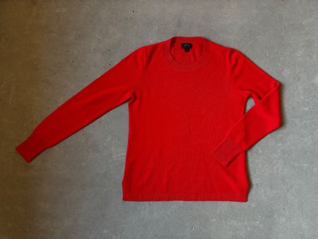 J. CREW 100% Kaschmir Pullover Tomatenrot Gr. S – NEUWERTIG